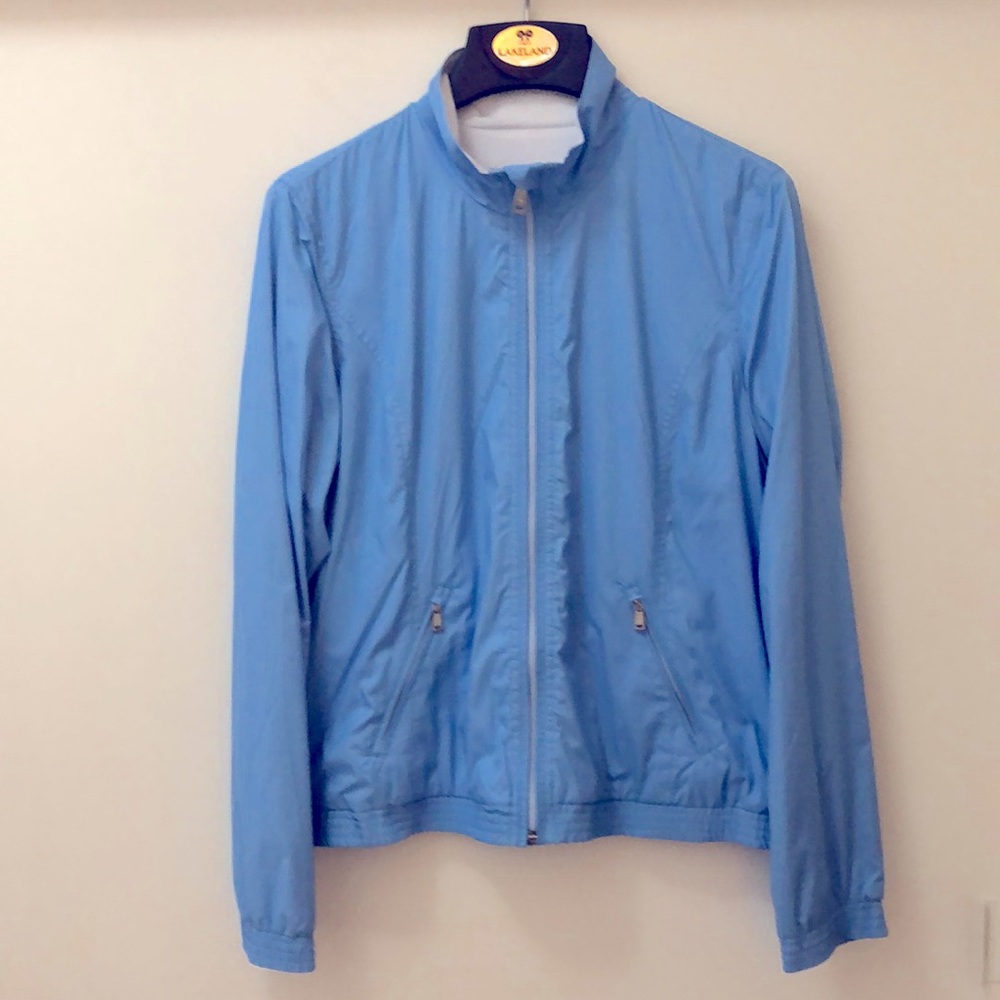 Ralph Lauren (Lauren Active) Women’s Large Light Blue Zippered Jacket.